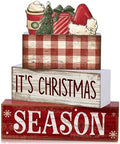 Lineshading 4 Pcs Christmas Table Decoration Wooden Hot Cocoa Santa Hat by Lineshading