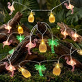 Summer Tropical String Lights 10FT 20 LED – Flamingo Pineapple Palm Tree Battery Operated Lights for Luau Party, Hawaiian Beach Pool Decor, Indoor Outdoor Summer Party Decorations by Kepabigle
