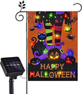 Halloween Lighted Garden Flag, Witch Feet Yard Decor, 12x18 In by FLAGMESAGE