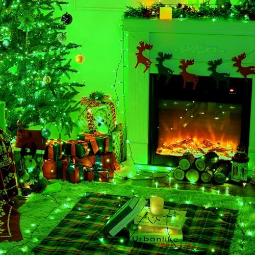 JMEXSUSS 250 LED Green Christmas Lights, 91.5ft Halloween Lights Plug in - Image 4