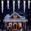 (New) Outdoor Icicle Lights, 16.2Ft 40 LED Twinkling Icicle String Lights, Connectable 40 Tubes Chrisitmas Lights, Waterproof Hanging Christmas Ornament Plug in for Wedding, New Year, Home Decor by Qulist