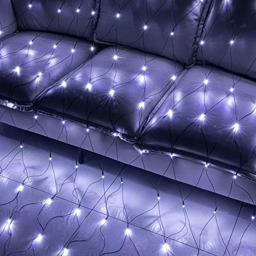 AWQ 200 LED 9.8ftx6.6ft String Lights Net Mesh Lights Christmas Light White - Image 4