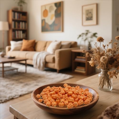 FESTGLOX 100Pcs Mini Pumpkins for Decorating,Resin Tiny Pumpkins for Crafts - Image 6