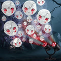 Toodour Halloween Projector Lights Outdoor, Double Head Dynamic Halloween Lights Projector with Timer, Waterproof White Ghost Decorations Light for Indoor Outdoor Home Window Wall Decorations by Toodour