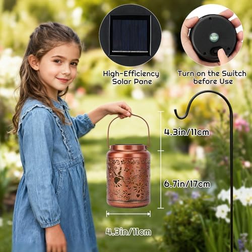 Hummingbird Solar Lanterns Outdoor Waterproof, Gifts for Mom Grandma - Image 5