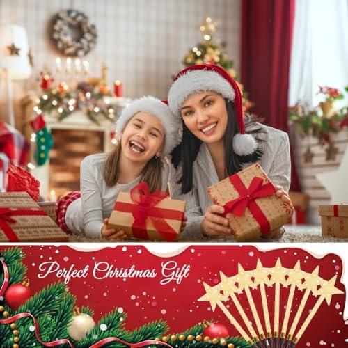 Solar Christmas Decorations Outdoor-8 Pack 64 Warm White LED Star Pathway Lights with 8 Modes IP64 Waterproof Xmas Decoration for Garden Patio Yard Porch Driveway - Image 7