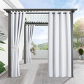 RYB HOME Outdoor Curtains for Patio Waterproof Blackout Thermal Insulated by RYBHOME