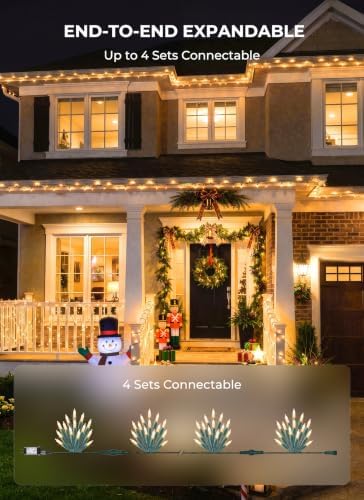 LED Christmas Lights Indoor Outdoor, 66FT 200 Count Mini String Lights - Image 6