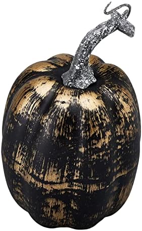 Lucakuins 7Pcs Artificial Pumpkins Fall Decoration Assorted Faux Pumpkin Cute Foam Pumpkins for Home Outside Halloween Decorating (Black2, One Size) - Image 4