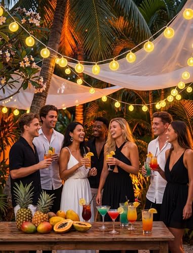 Lemon String Lights, 8.5Ft Summer Patio String Lights with 10 LED Yellow Lemon Slice Lights, Hanging Waterproof Connectable Outdoor Decorative Lights for Indoor Home Garden Christmas Wedding Party - Image 2
