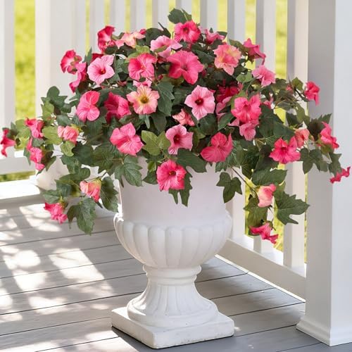 Ammyoo Artificial Fake Petunia Flowers for Outdoor Decoration by Ammyoo