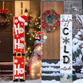 47" 2 Sided Porch Sign Christmas Winter Rustic Welcome Door by Memorywuu