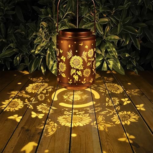 Solar Outdoor Lanterns Garden Decor LED Light Hanging Waterproof - Image 3