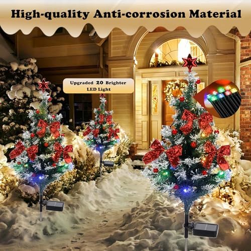 Solar Christmas Tree Light - Christmas Waterproof Small Pathway Lights - Image 2