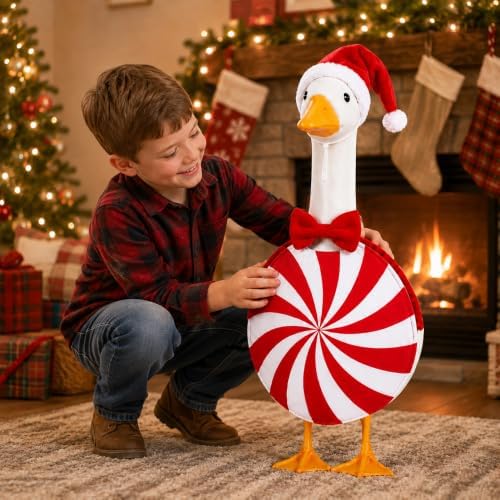 Christmas Candy Porch Goose Outfits for Outdoor Decor - Image 6