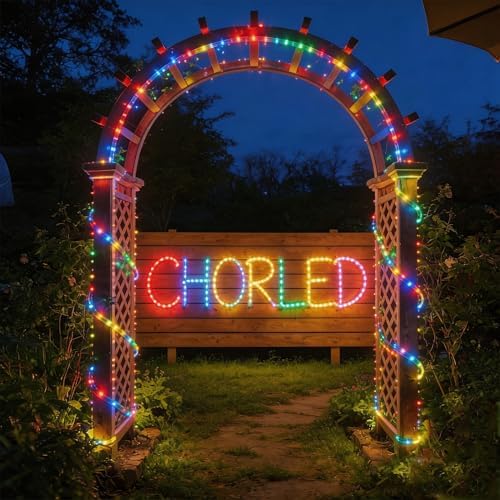 100ft Rope Lights For Outside, Connectable & Flexible Tube Lights with 8 Modes Controller,Waterproof Multicolor LED Rope Lighting for Deck,Garden,Pool,Patio,Bedroom,Indoor & Outdoor Landscape Lighting - Image 3