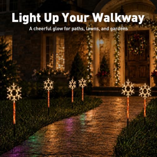 Solar Christmas Lights Outdoor, Yard Decor for Garden, Lawn and Pathway - Image 3