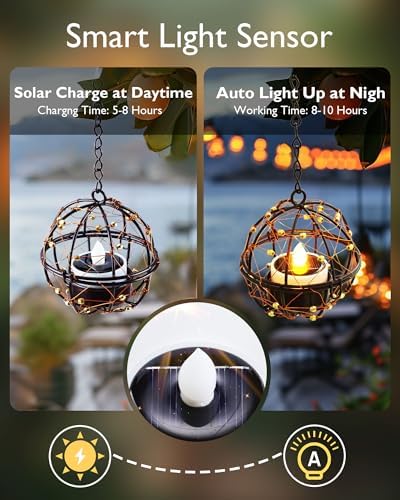 Homemory 16-Pack Solar Tea Lights Outdoor Waterproof, Dusk to Dawn Candles - Image 2