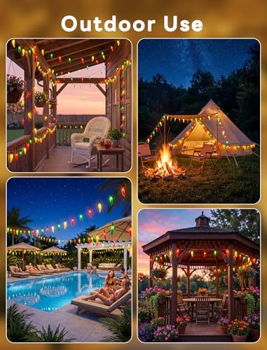 Oviejo Chili Pepper String Lights, 13.6FT Lights String with 35 Multicolor Chili, Christmas Pepper for Indoor Outdoor Garden Patio Christmas Party Carnival Decor, Green Wire - Image 5