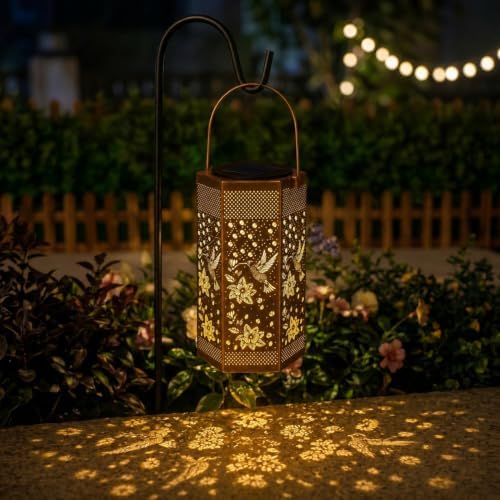 Eandisom Hummingbird Solar Lantern 2Pack Gifts for Women Mom Grandma - Image 6