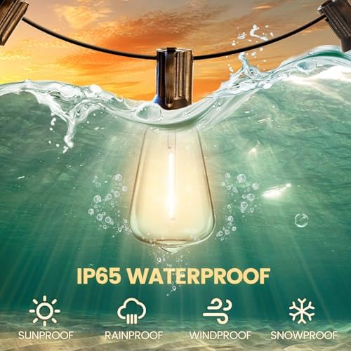 20FT Outdoor String Lights Waterproof Patio Lights for Outside - Image 3