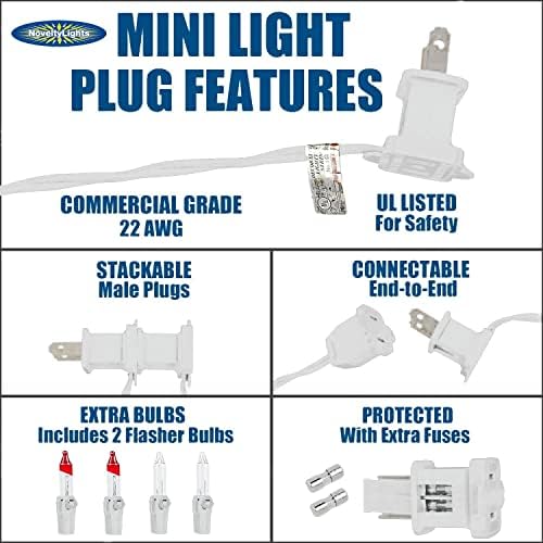 Novelty Lights 11 Feet 50 Bulb Clear Incandescent Mini Light String - Image 6