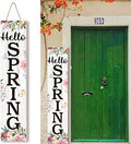 Jetec Large Fall Wooden Front Door Welcome Porch Sign,Hello Spring by Jetec