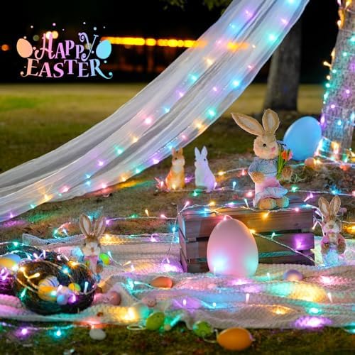JMEXSUSS 33ft 100 LED Easter Lights for Indoor Outdoor Use - Image 6