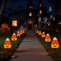 Abeja Candy Corn Lights Outdoor, 7Ft C7 LED Candy Corn Pathway String Lights with 4PCS Halloween Corn Pathway Light for Halloween Party Patio Yard Walkway Garden Decoration and Lighting by Abeja