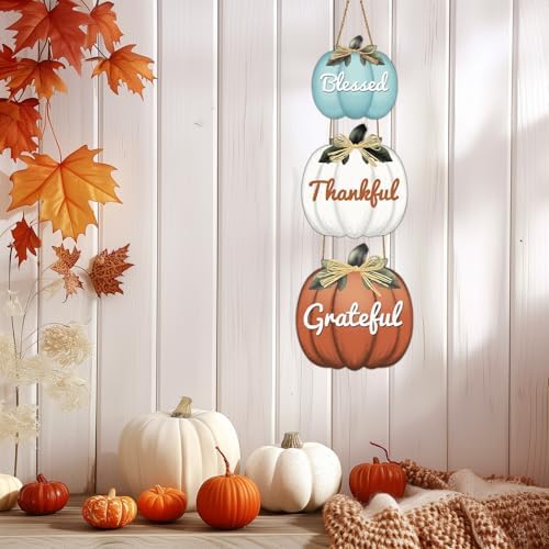 Fall Door Decor Fall Door Sign Pumpkin Wall Decor Thanksgiving Wreath - Image 7