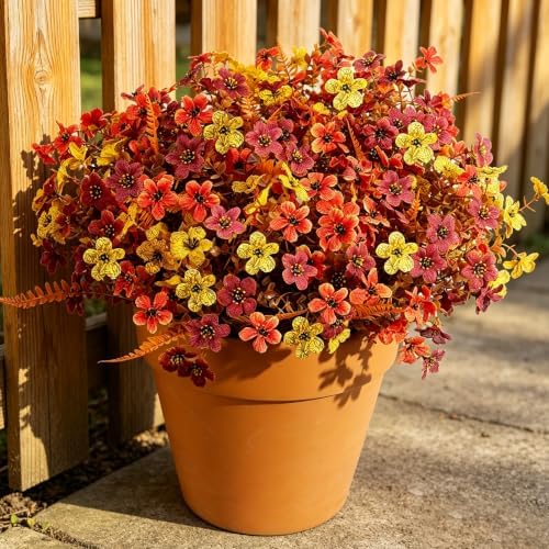Artificial Fall Flowers for Outdoors 36 pcs Faux Plants Outside by Unknown