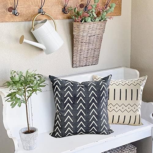 YCOLL Pillow Covers 20x20 Set of 4, Modern Sofa Throw Pillow Cover, Decorative Outdoor Linen Fabric Pillow Case for Couch Bed Car, Rustic Gray - Image 3