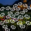 Solar Garden Lights Outdoor, 2 Pack New Upgraded Solar Swaying Starburst Light, Waterproof Fireworks Solar Lights for Yard Patio Pathway Decoration, White by Unknown