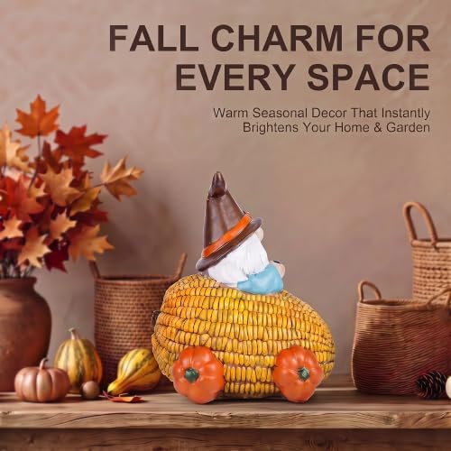 Topadorn Fall Gnome Figurine, Thanksgiving Harvest Table Decor - Image 5
