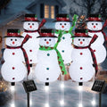Christmas Snowman Solar Pathway Lights Outdoor Decorations, 6 Pack by TAILERRI