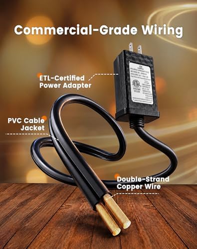 110FT(100+10) Outdoor LED String Lights with 2FT Bulb Spacing, Waterproof, Shatterproof, Dimmable, Warm White, 3 Lighting Modes, Timer, Plug in Hanging Backyard Lights for Outside, Patio - Image 7