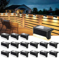 SOLPEX Solar Deck Lights Outdoor,Fence Lights Waterproof,16 Pack Warm White by Solpex