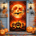 Halloween Door Cover, Horror Halloween Door Decorations for Front Door by Govpy