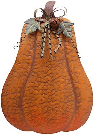 Pumpkin Decoration for Home Free Standing Metal Flat Pumpkins by wovorins