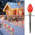 2 Pack Strawberry C9 Christmas Pathway Lights Outdoor, Total 34.8FT 20 LED by Brightown
