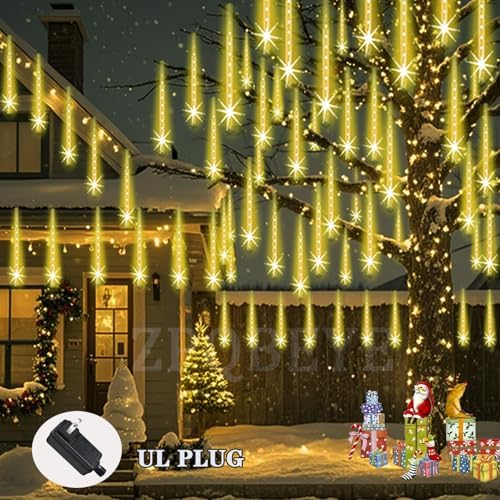 Outdoor Meteor Shower Christmas Lights, Falling rain Drop Lights - Image 2