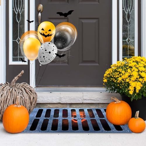 3D Illusion Clown Door Mat, Horror Movie Sewer Doormat, Indoor/Outdoor Welcome Rug (A) - Image 5