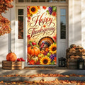 BlissYard Thanksgiving Door Cover Turkey Sunflower 35 x 71 Inch by BlissYard