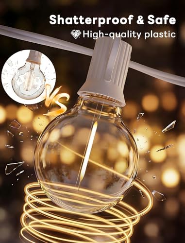 Abeja 25Ft LED Outdoor String Light, Patio Globe String Lights - Image 3