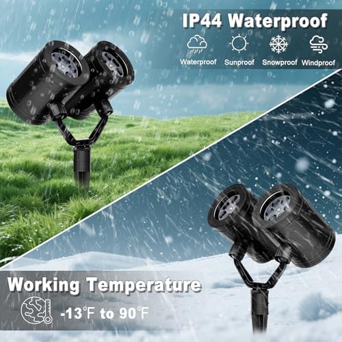 Christmas Projector Lights Outdoor, Dual Head Snowflake Projector Lights - Image 4