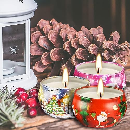 16pcs Christmas Scented Candles Set, 2.5oz Aromatherapy Candles Gift for Women, 16 Fragrances Soy Wax Candle for Christmas Holiday Thanksgiving Mother's Day - Image 5