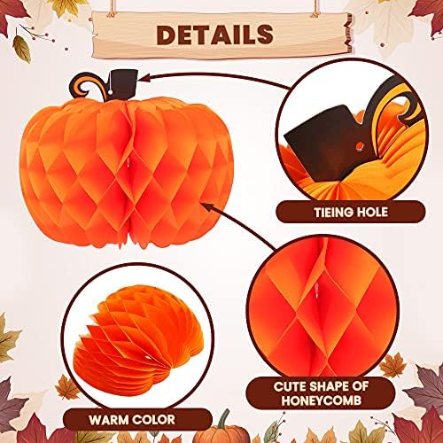 KatchOn Pumpkin Table Centerpieces 10 Inch, Pack of 6 Pumpkin Decor - Image 4