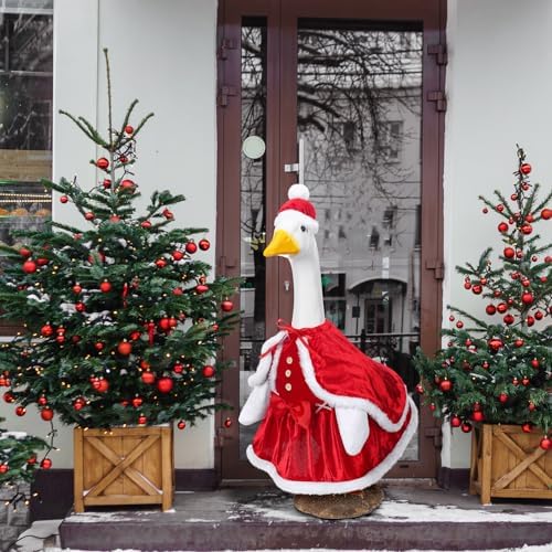 Cutecrop Christmas Mrs. Claus Goose Outfit Dresses Clothes 23" - Image 4
