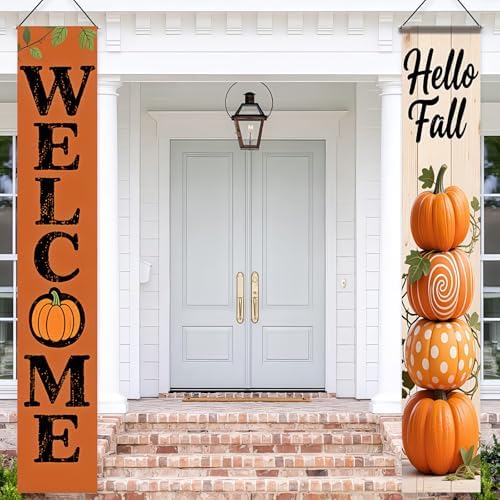 HOMETITUTE Fall Porch Banner 12x71 Inch Thanksgiving Banner - Image 3