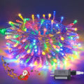 JMEXSUSS 200 LED Multicolor Christmas Tree Lights Outdoor Indoor Clear Wire by JMEXSUSS